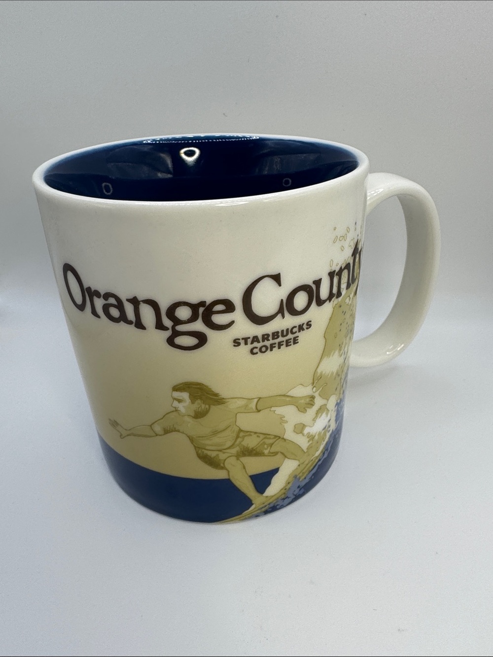 Starbucks 2008 Orange County Collector Series Mug Surfer 16 oz
